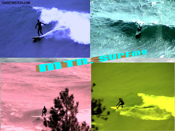 Surfing at Lake Tahoe